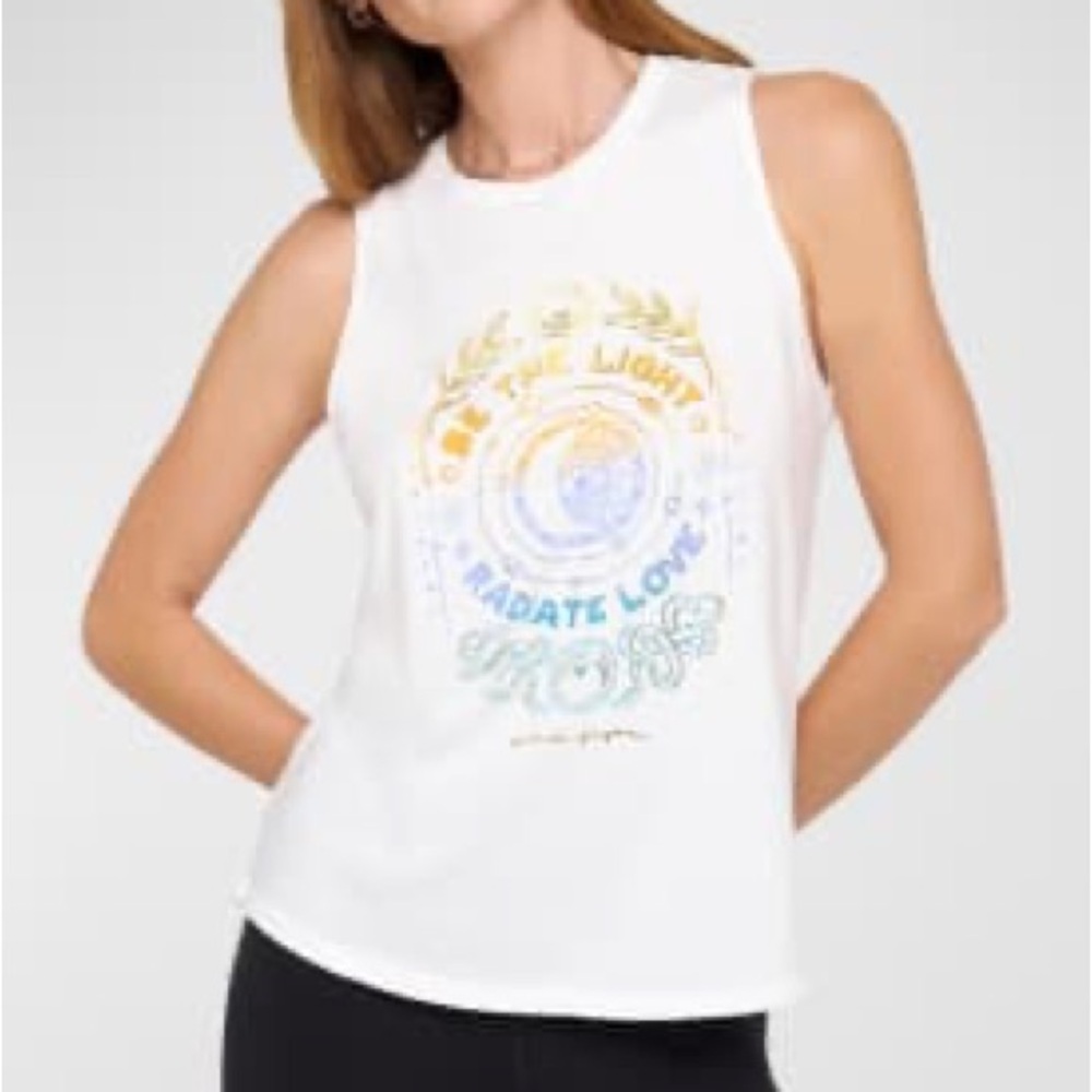 Spiritual Gangster Be The Light Jade Muscle Tank